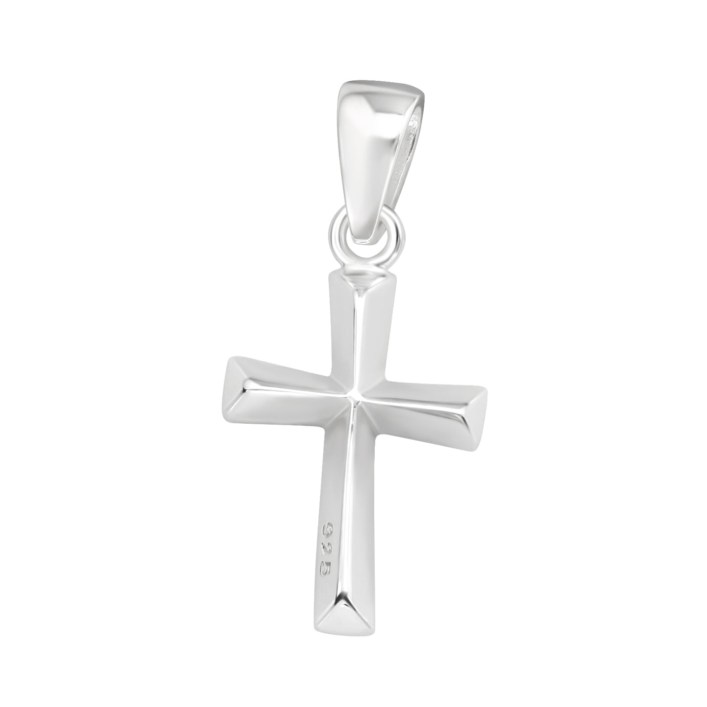 Colier din argint pentru femei – pandantiv cruciuliță cu design elegant