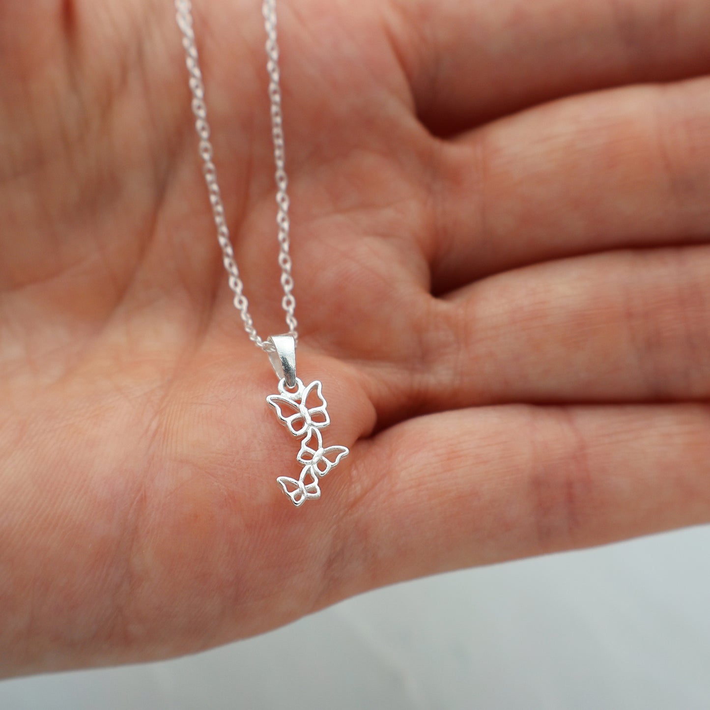 Butterfly Trio Necklace & Earring Set