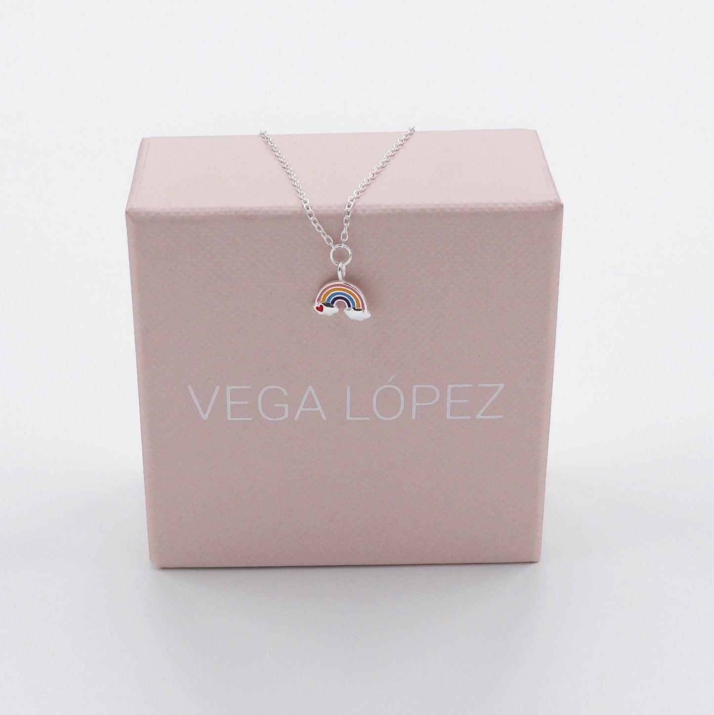 Sterling Silver Rainbow set for kids – Bracelet and necklace