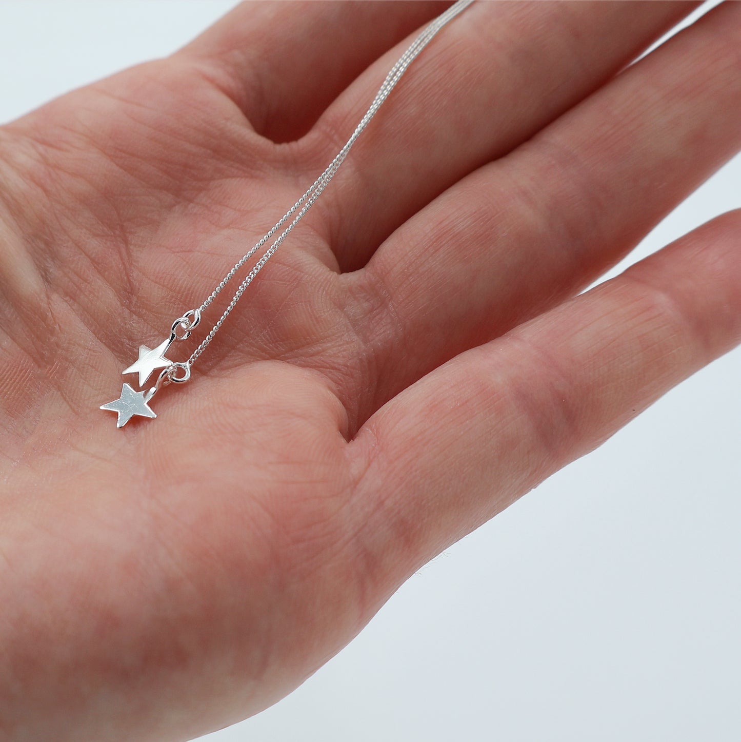 925 Sterling Silver Threader Earrings with Star Charm