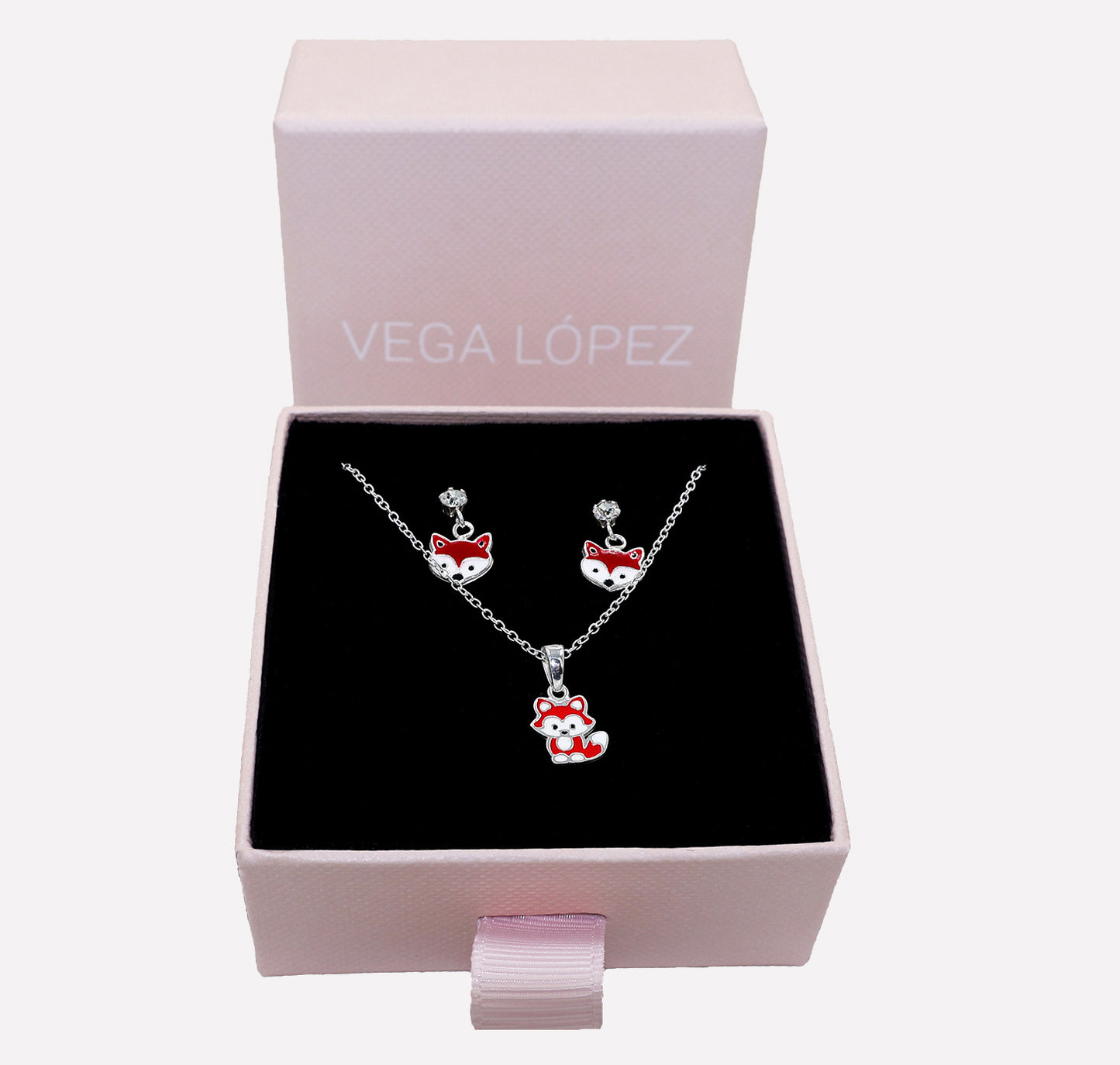 Red Fox Necklace & Bracelet Set