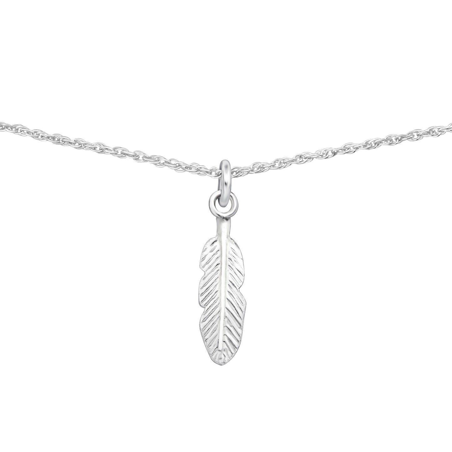 Feather Pendant Bracelet & Necklace Set