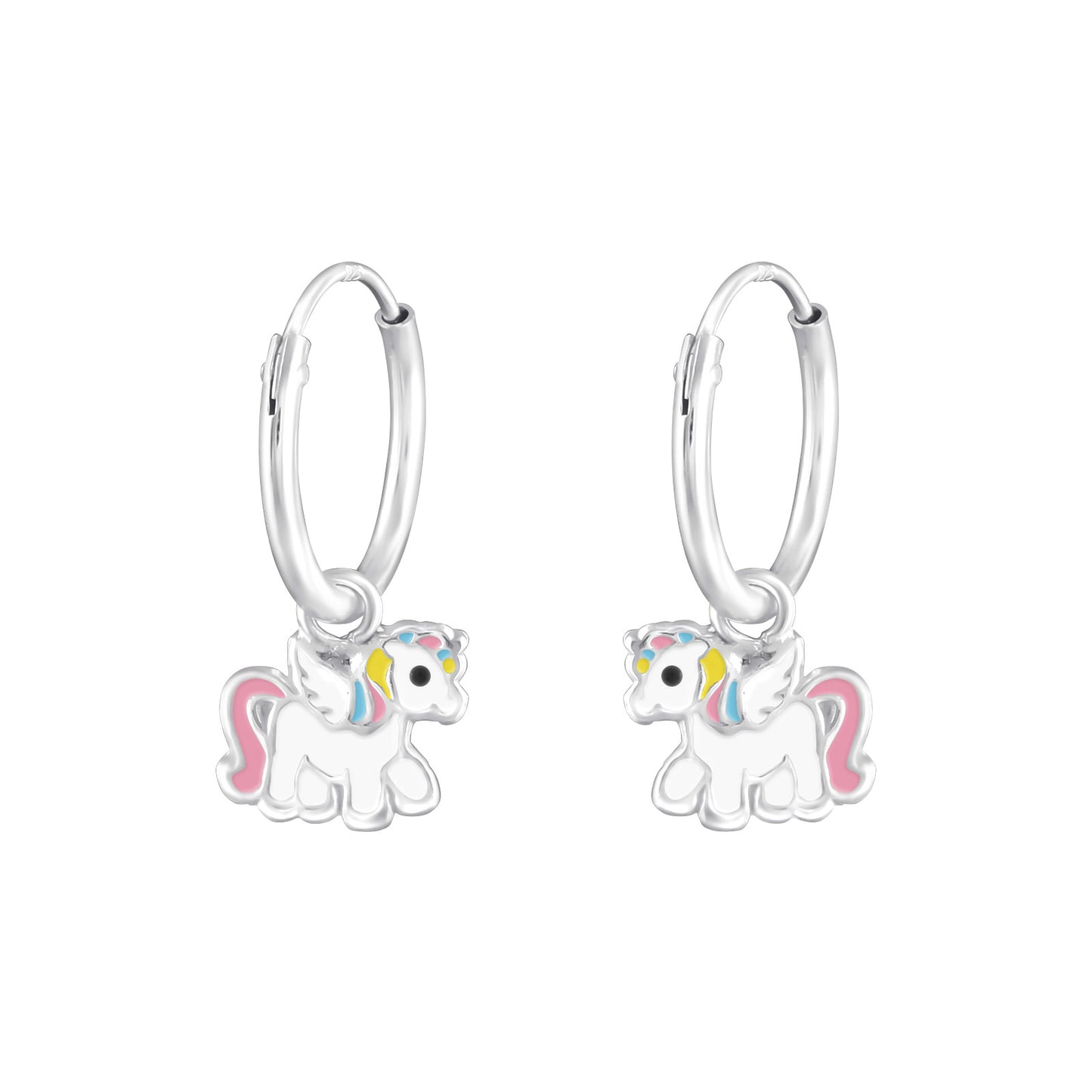 Rainbow Unicorn Necklace & Earrings Set