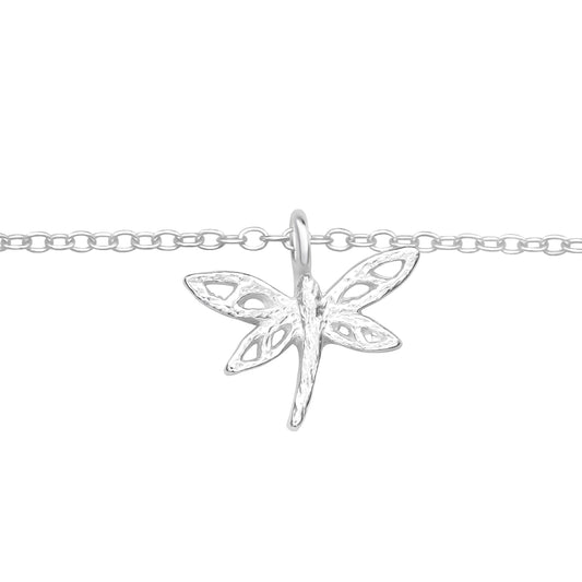 Bracelet with a dragonfly pendant.