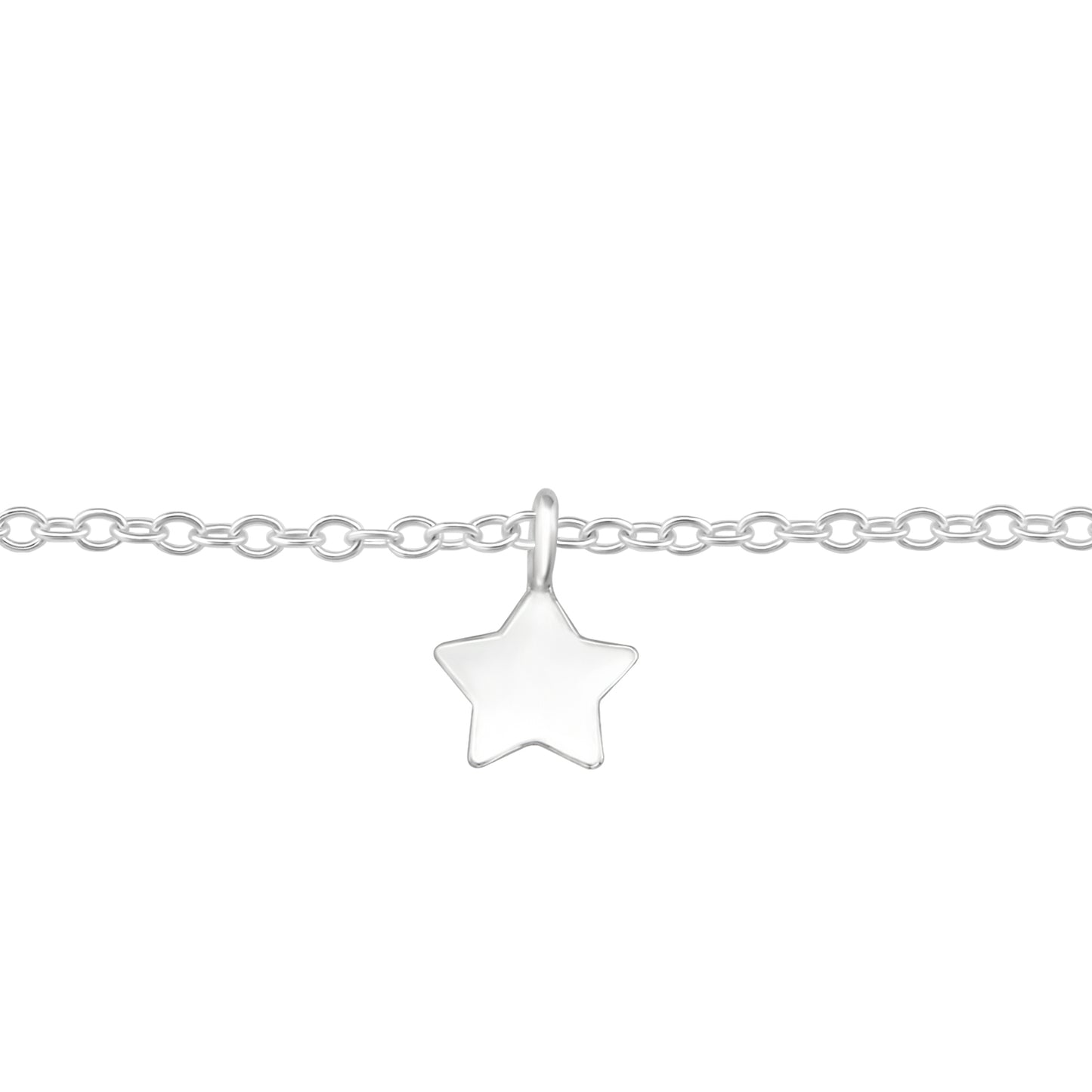 Bracelet with a movable full star pendant