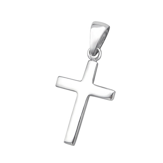 Necklace with a simple cross pendant