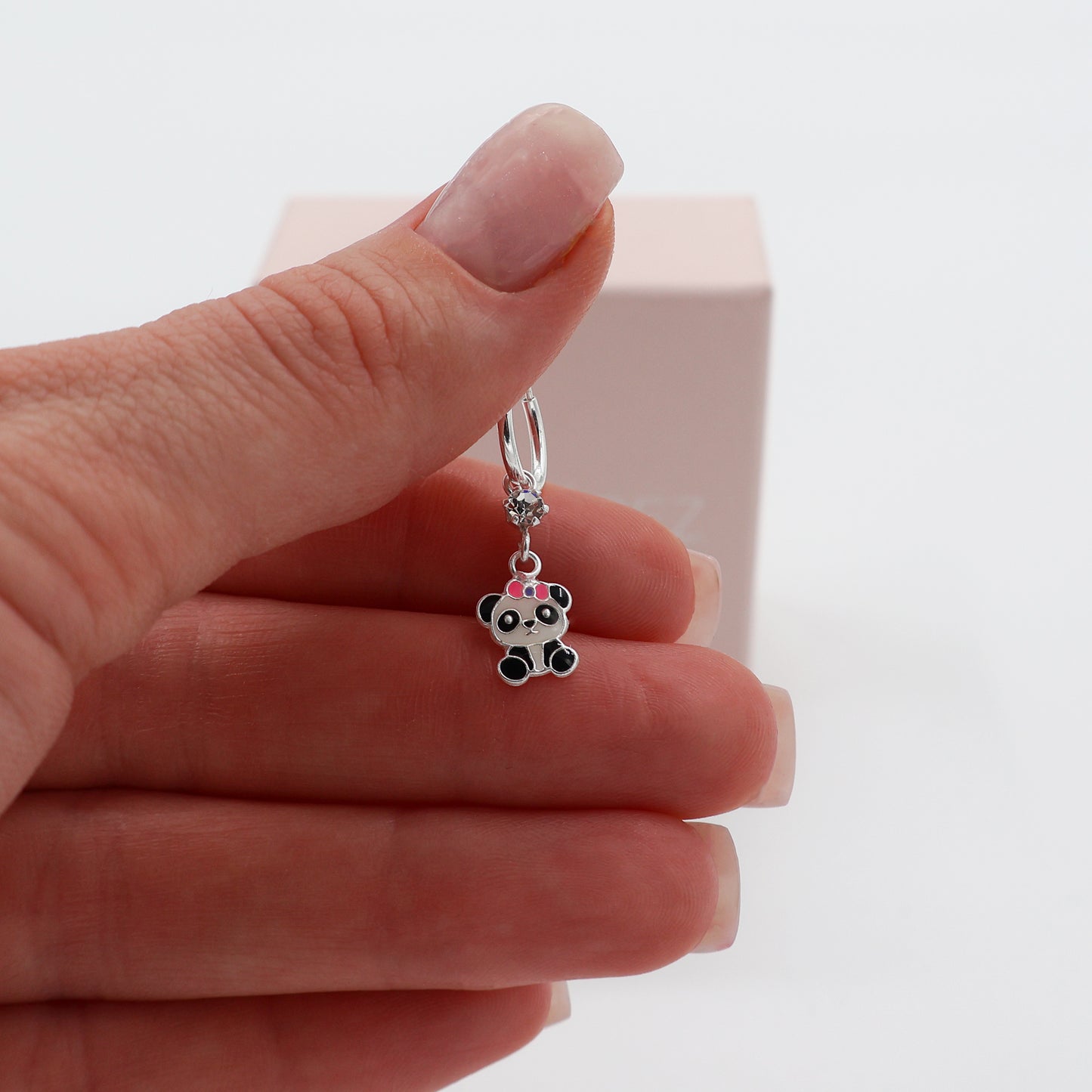 Children’s 925 Sterling Silver Jewelry Set with Panda – Necklace and Earrings