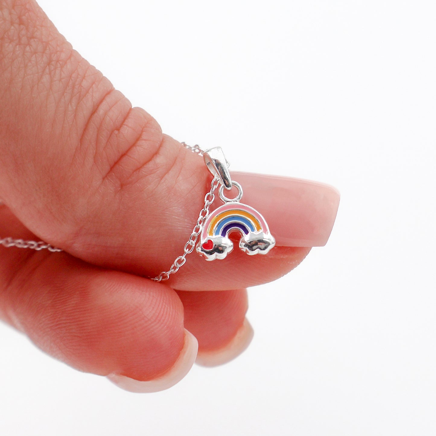 Sterling Silver Necklace with Interchangeable Pendant, Gift for Girls