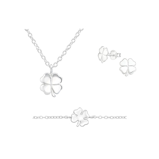 Four-Leaf Clover Jewelry Set
