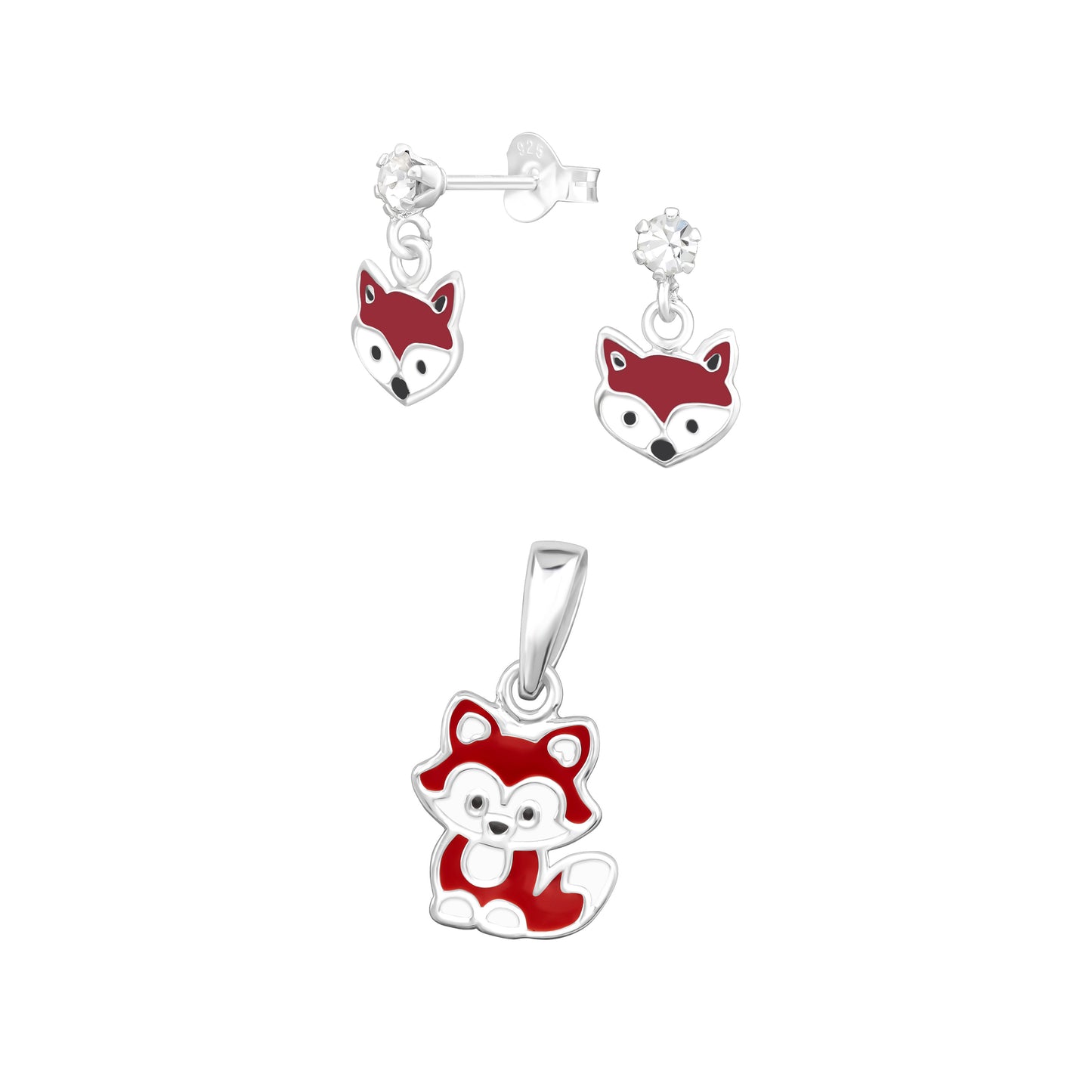 Red Fox Necklace & Bracelet Set